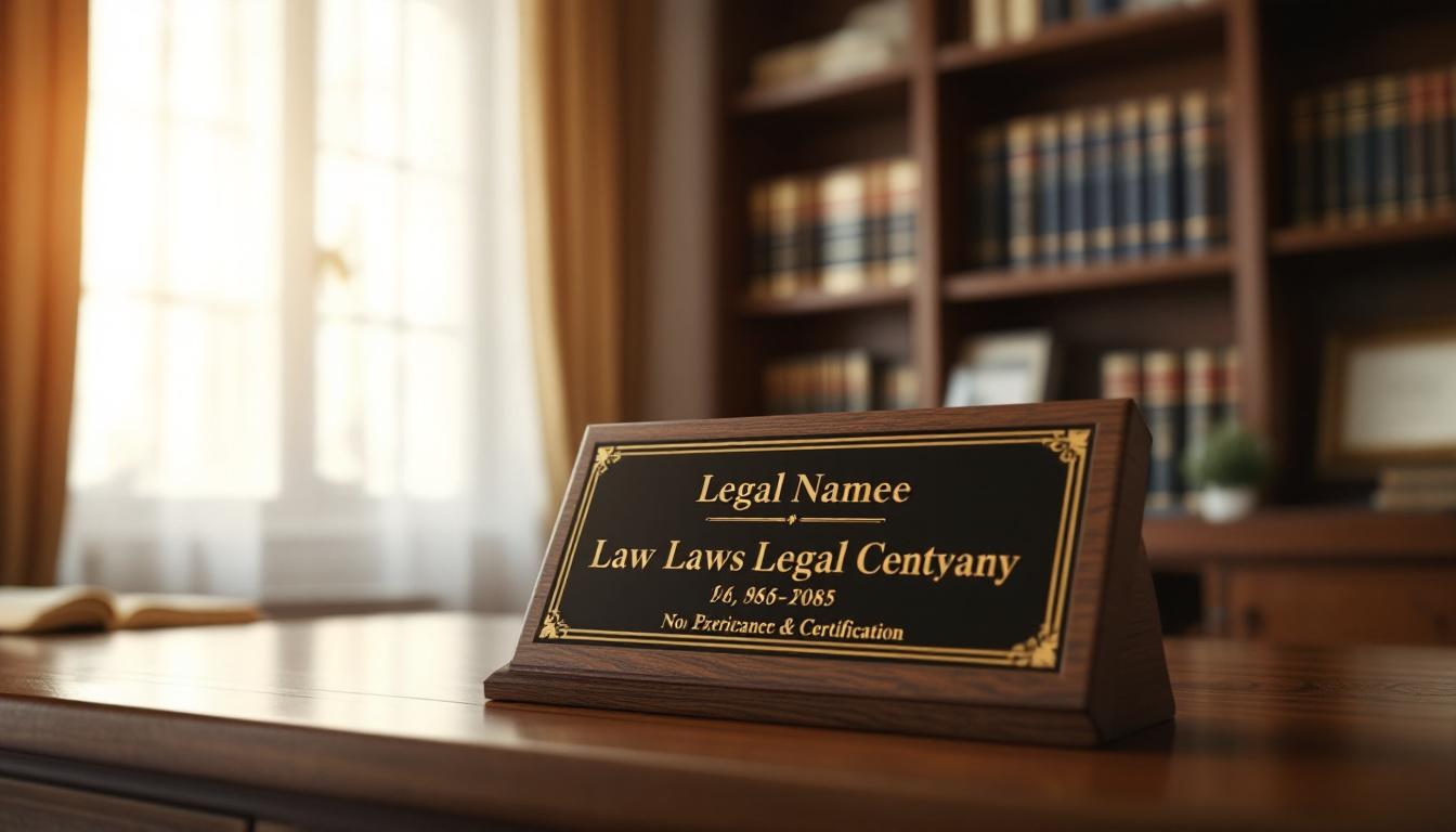Les obligations légales autour de votre cabinet d’avocat et plaque professionnelle