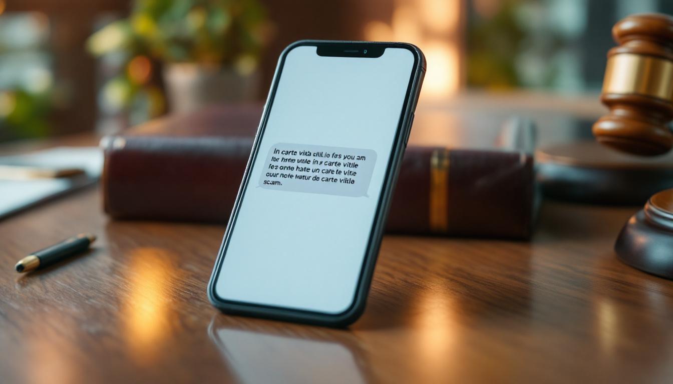 Quelles lois contre l'arnaque carte vitale sms en France